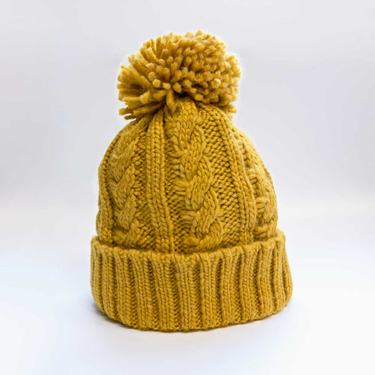 Mustard No-Wool Woolly Beanie
