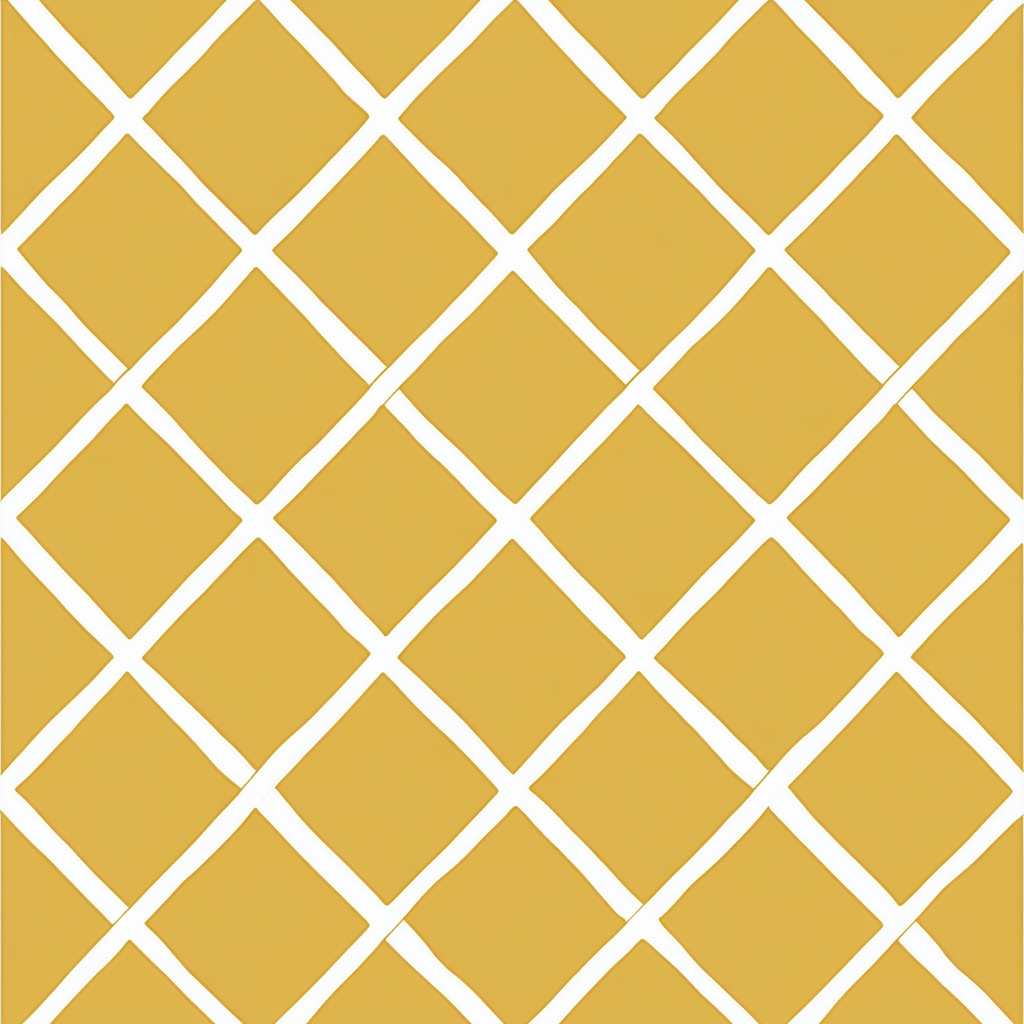 Mustard Diamond Grid Cotton Cushion