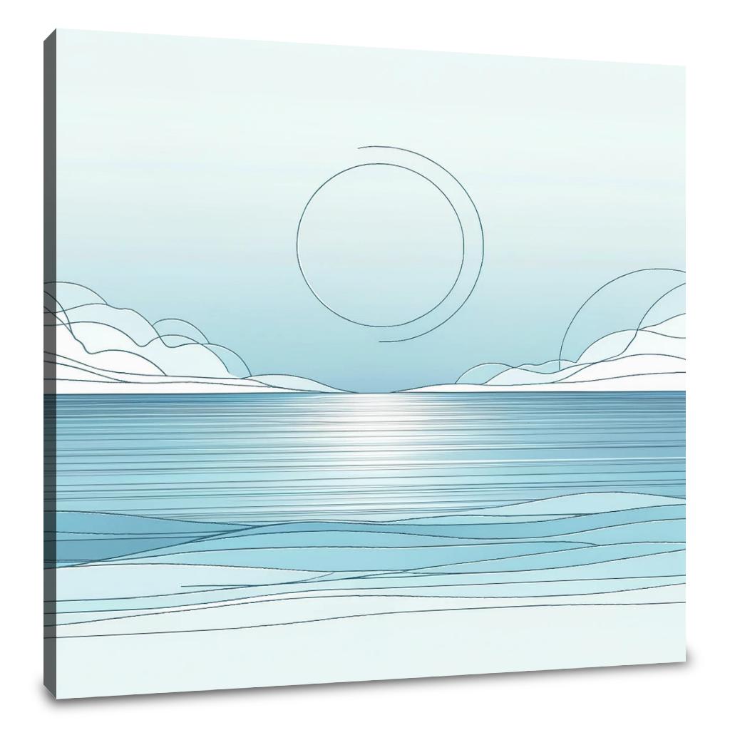 Ocean's Calm Canvas