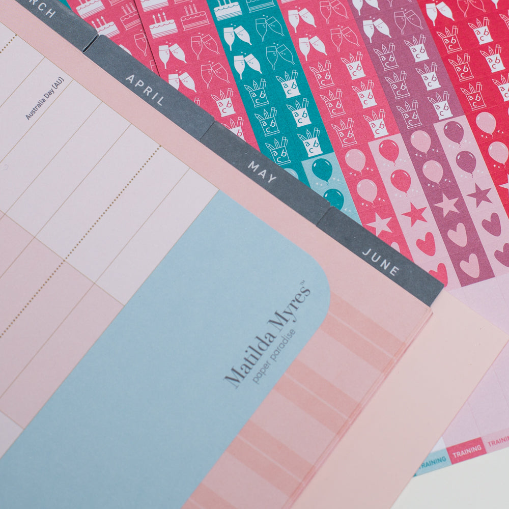 Matilda Myres | 2027 Monthly Five Column Family Calendar | Month-to-View