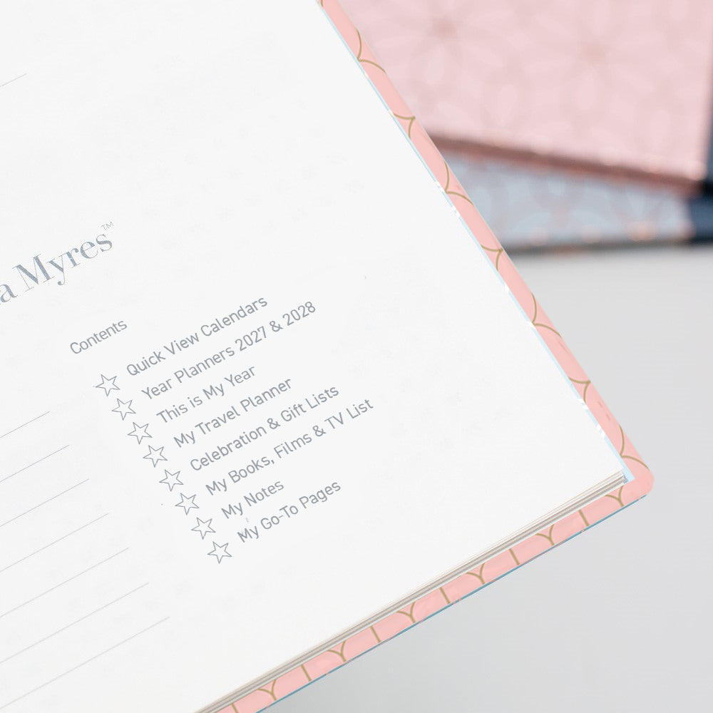 Matilda Myres | 2027 Diary - A5 Weekly Planner with Rose Gold Wiro | Week-to-View