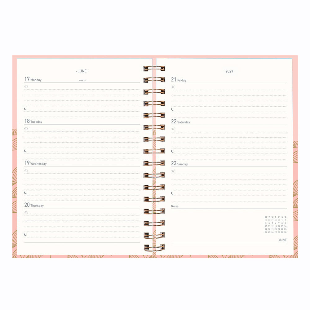 Matilda Myres | 2027 Diary - A5 Weekly Planner with Rose Gold Wiro | Week-to-View
