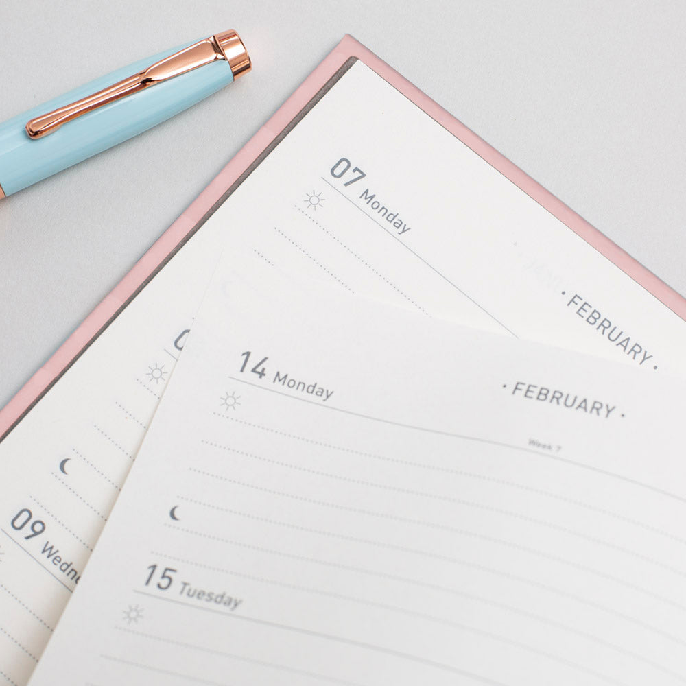 Matilda Myres | 2027 Diary - A5 Weekly Planner with Rose Gold Wiro | Week-to-View