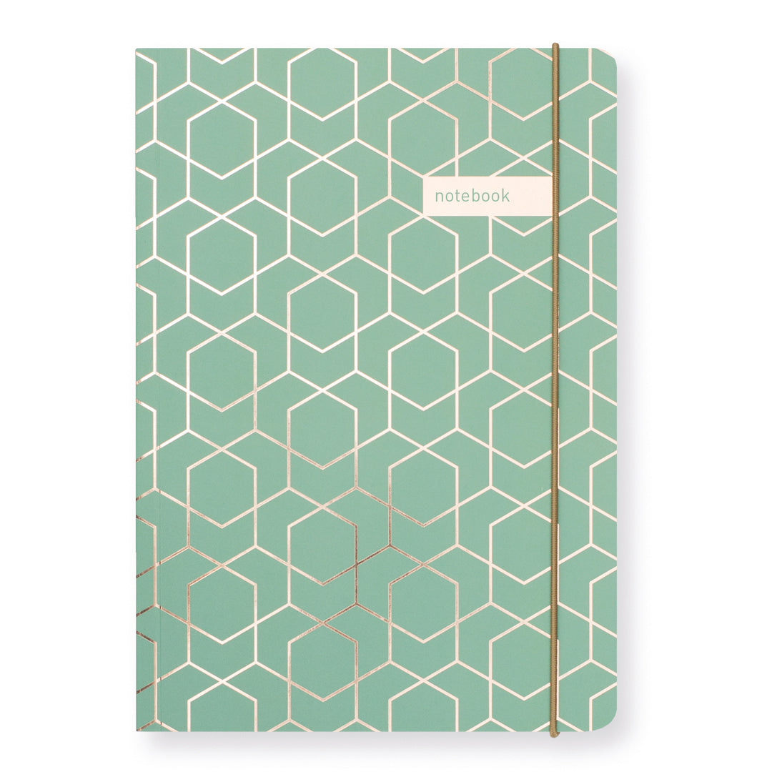 Matilda Myres | A5 Ruled Notebook with Rose Gold Foil