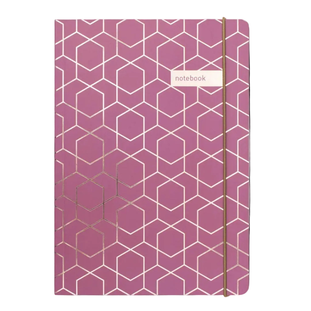 Matilda Myres | A5 Ruled Notebook with Rose Gold Foil