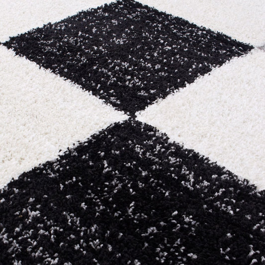 Myshaggy Geometric Grey Rug