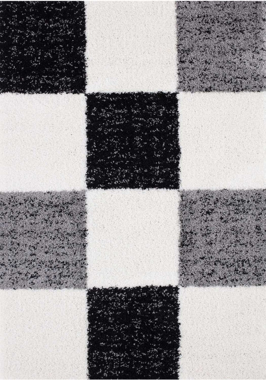 Myshaggy Geometric Grey Rug