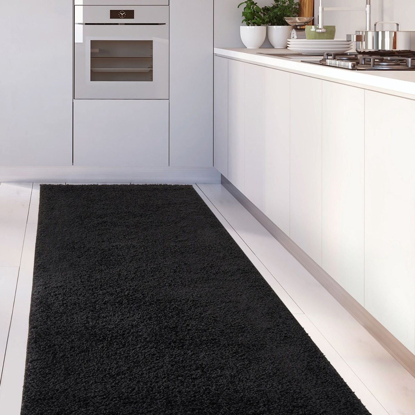Myshaggy Solid Black Rug