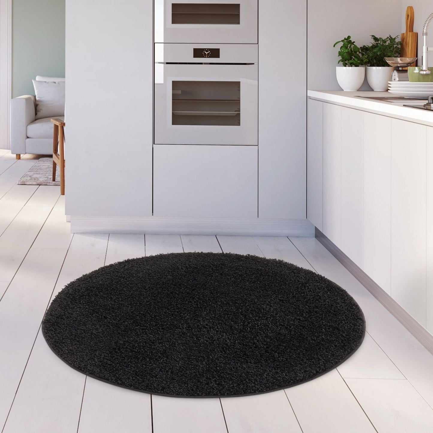 Myshaggy Solid Black Rug