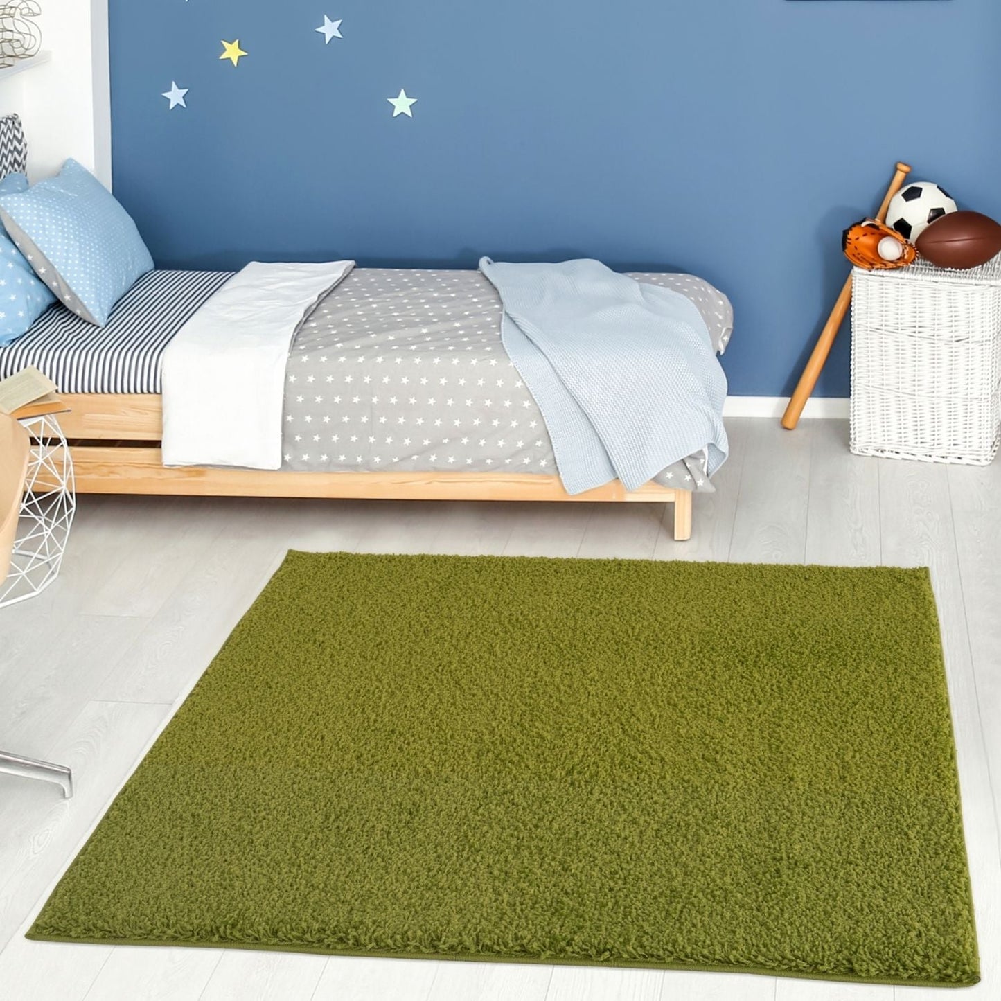 Myshaggy Solid Green Rug