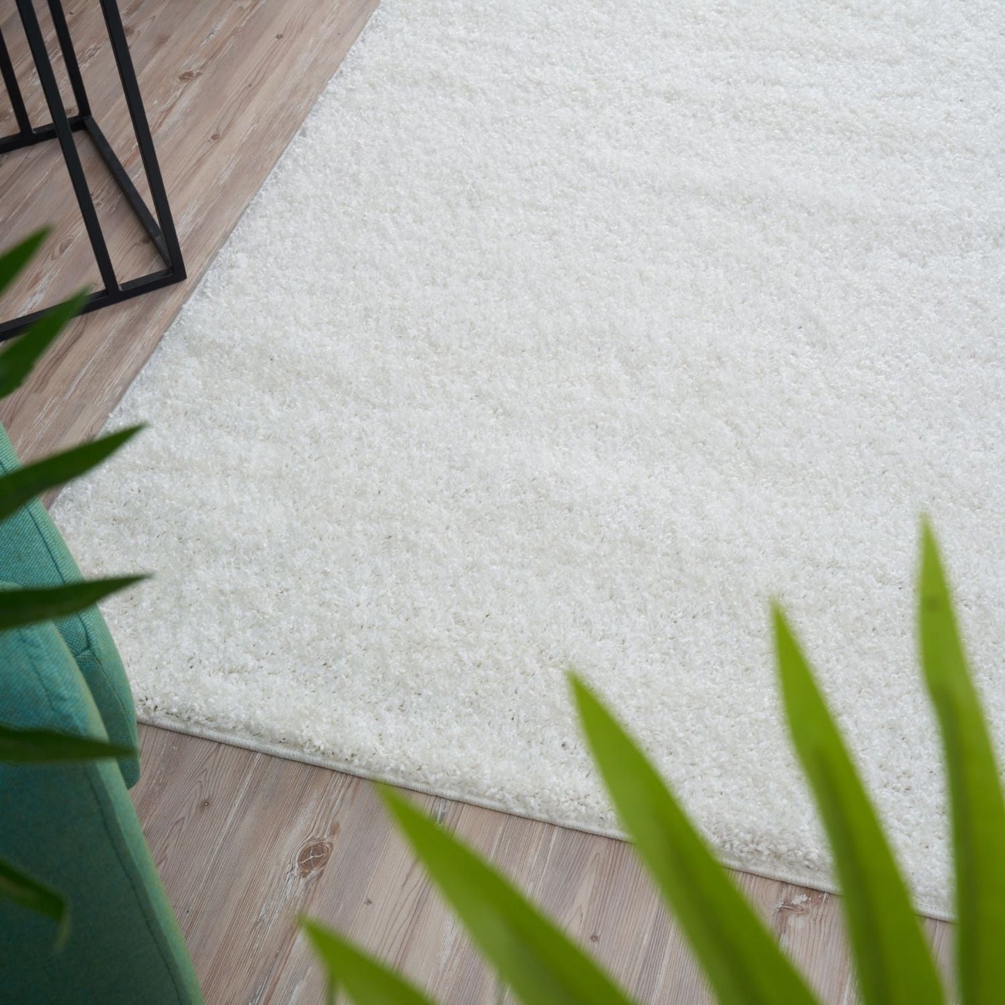 Myshaggy Solid White Rug
