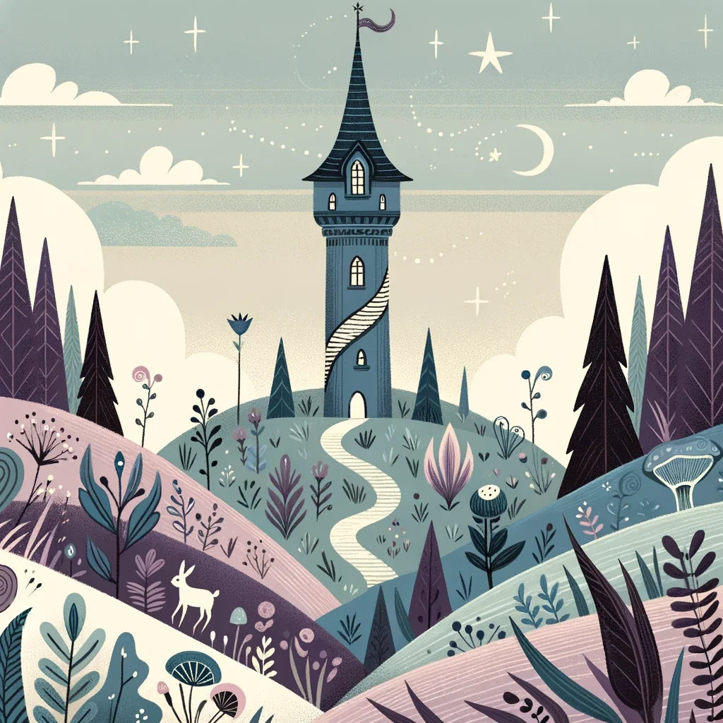 Mystic Tower Cotton Cushion
