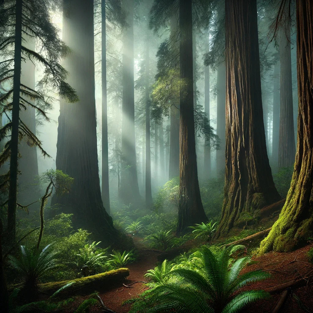 Mystical Redwood Grove Canvas