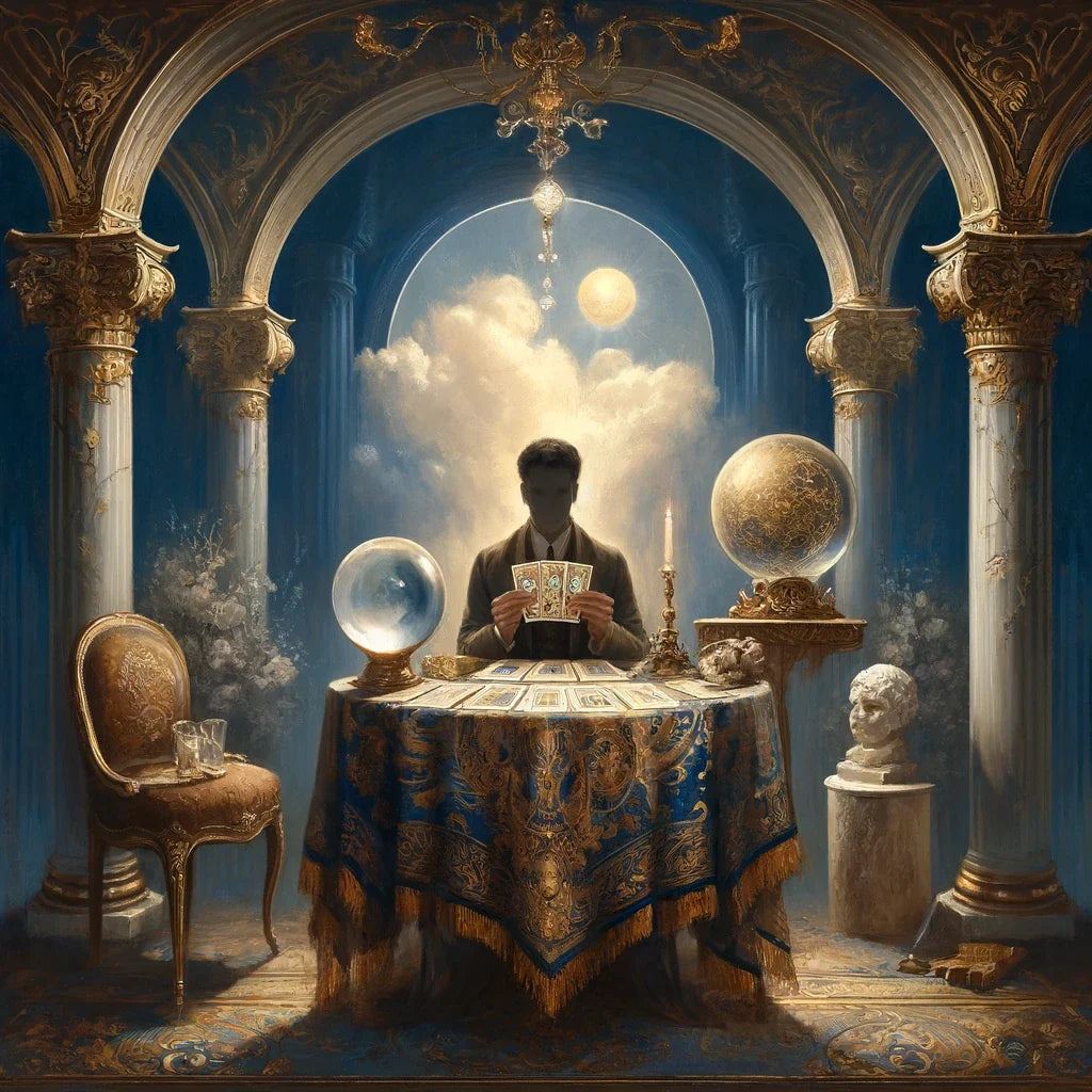 Mystical Tarot Reader Canvas