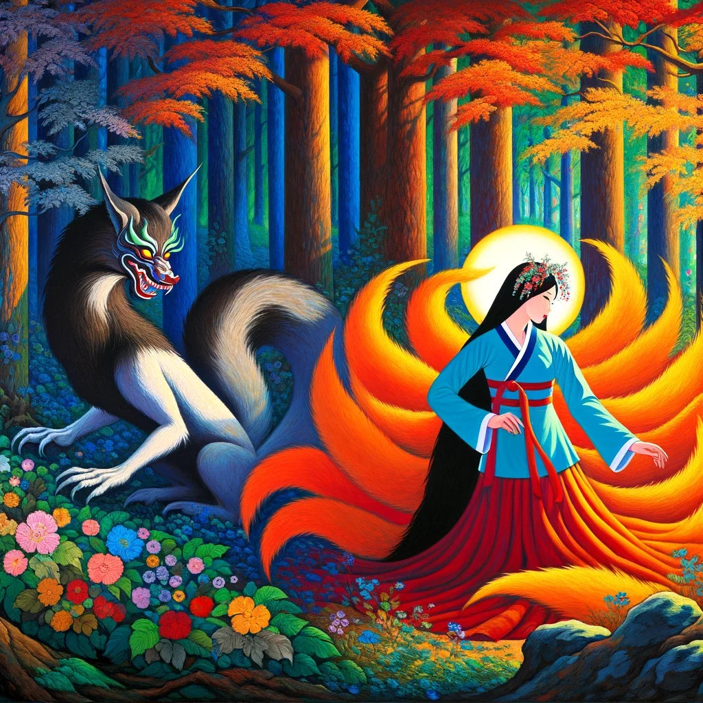 Mythical Transformation Gumiho Canvas