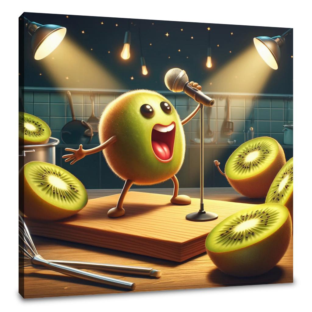 Kiwi Karaoke Night Canvas