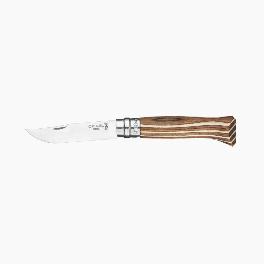 Opinel No.8 Laminated Birch Collection (Various Colours)
