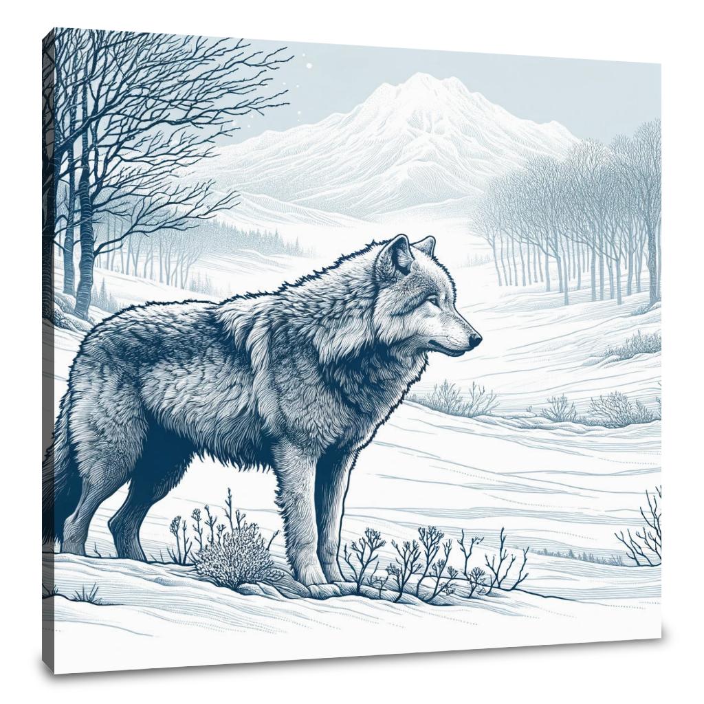 Winter Wolf Canvas