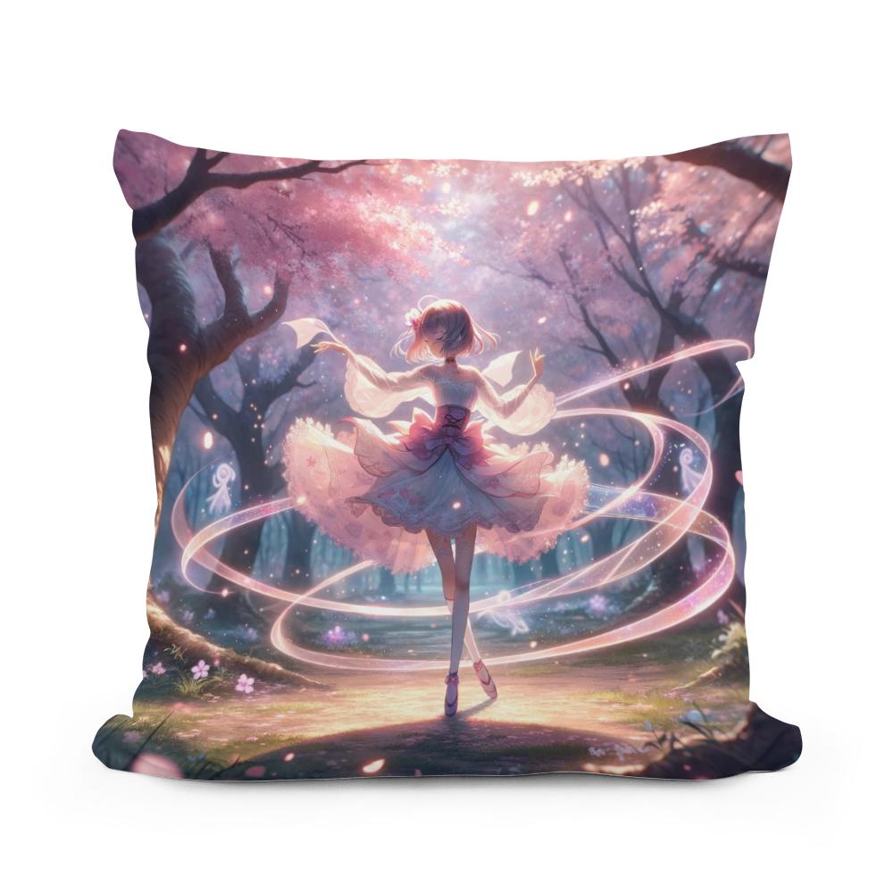 Sakura Dance Enchantment Cotton Cushion