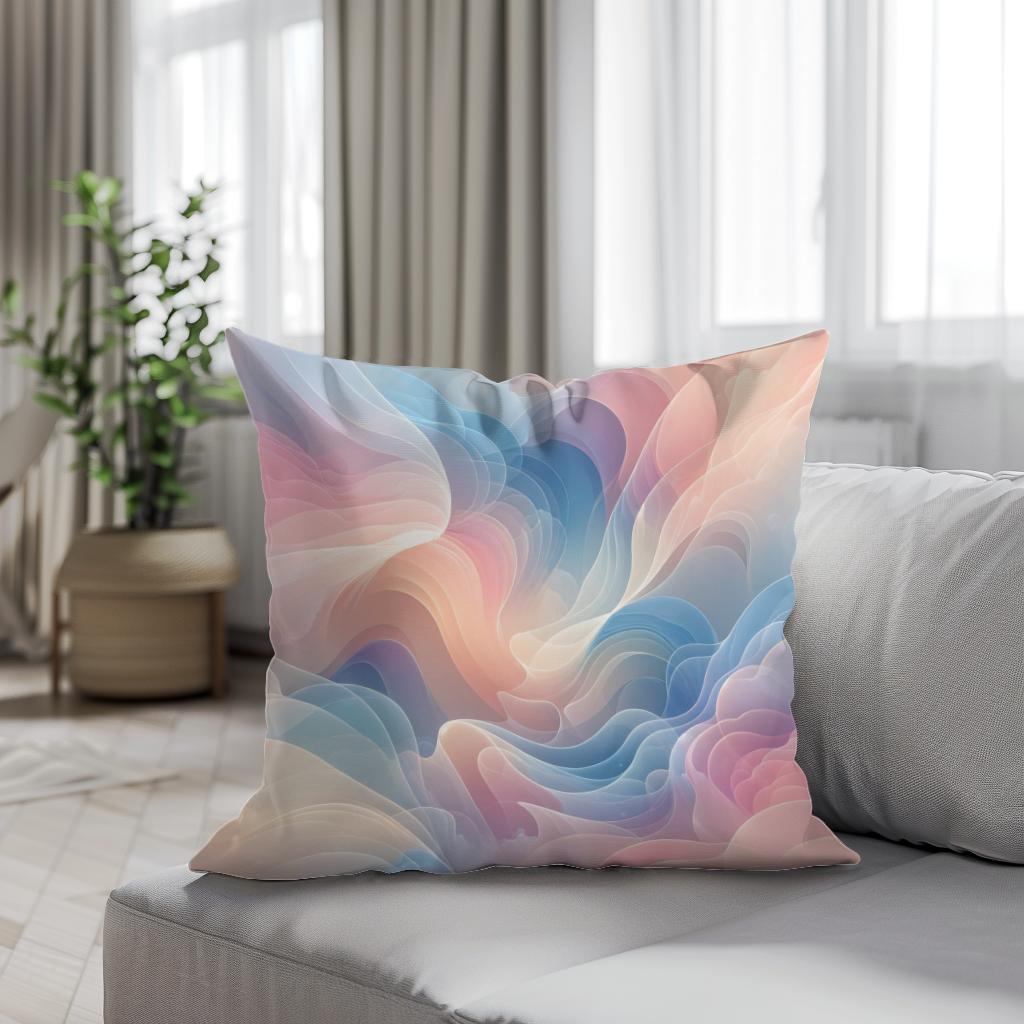 Pastel Dreamscape Cotton Cushion