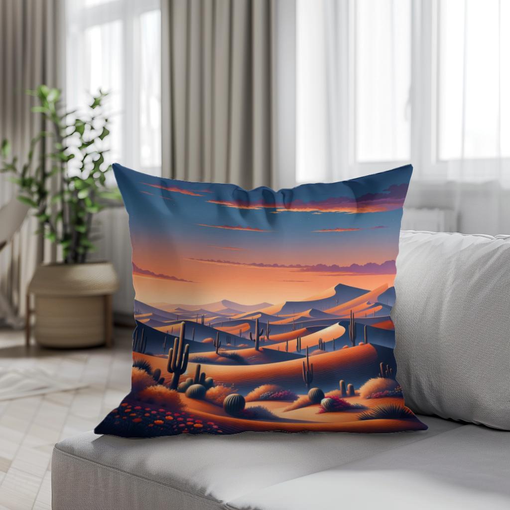 Twilight Dunes Cotton Cushion
