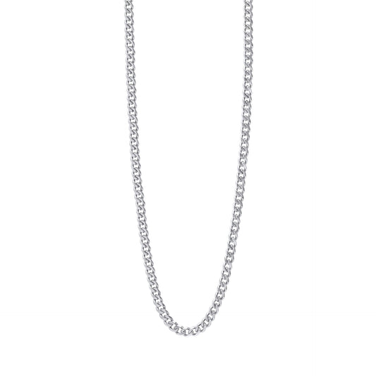 Fred Bennett Smaller Fit Stainless Steel Cuban Link Chain Necklace