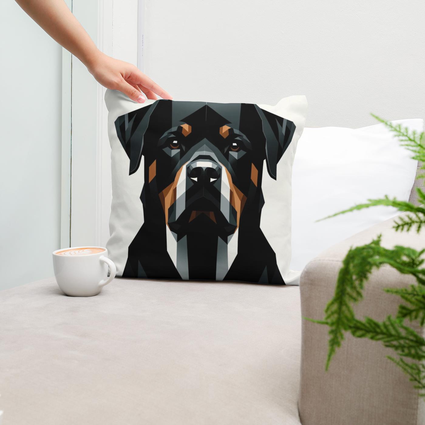 Rottweiler's Realm Cotton Cushion