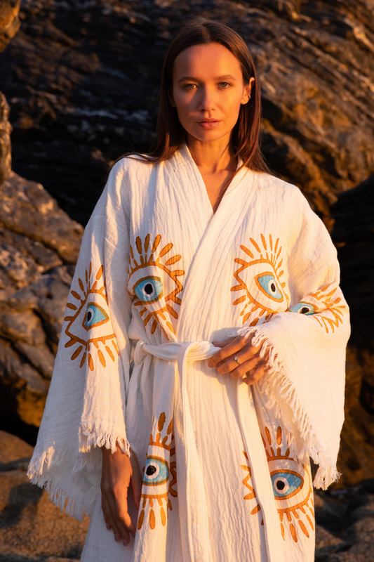 NAYA Organic Cotton Kimono in Cream