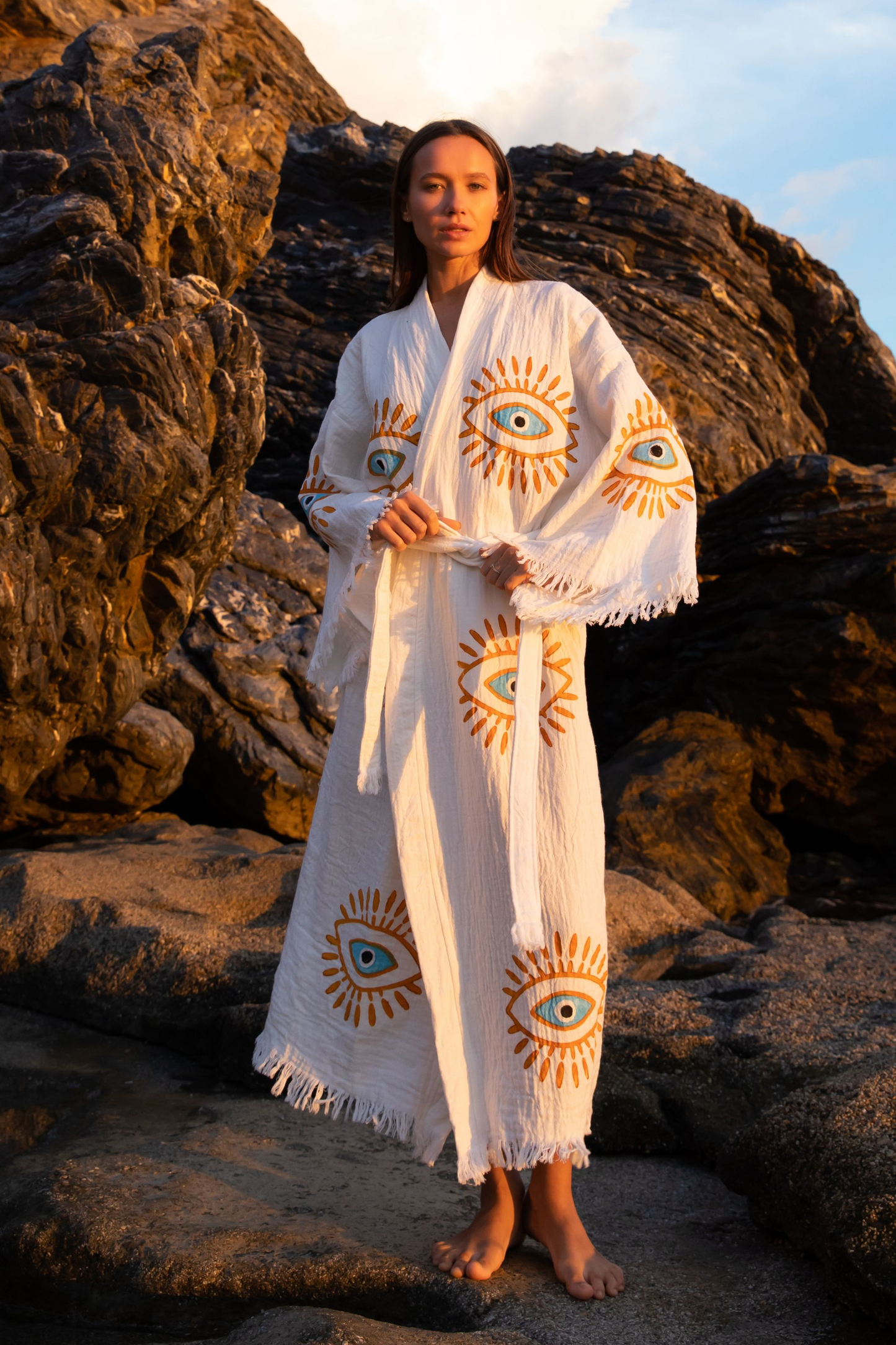 NAYA Organic Cotton Kimono in Cream