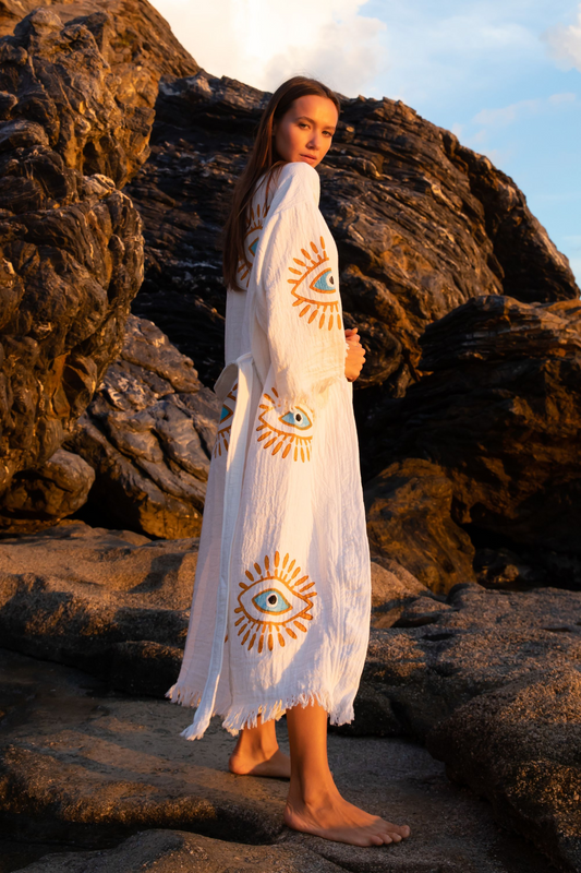 NAYA Organic Cotton Kimono in Cream