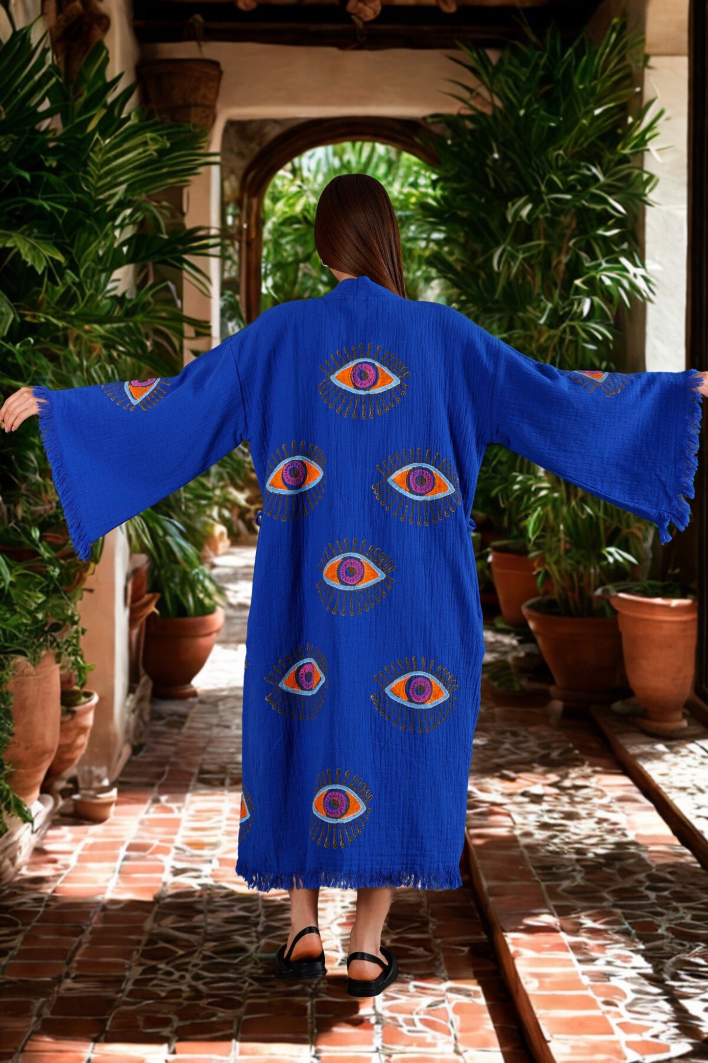 NAYA Kimono in Sapphire Blue