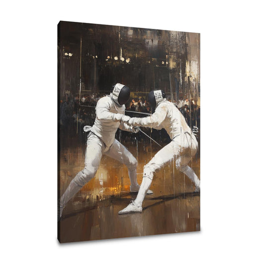 Fencing Duel Canvas