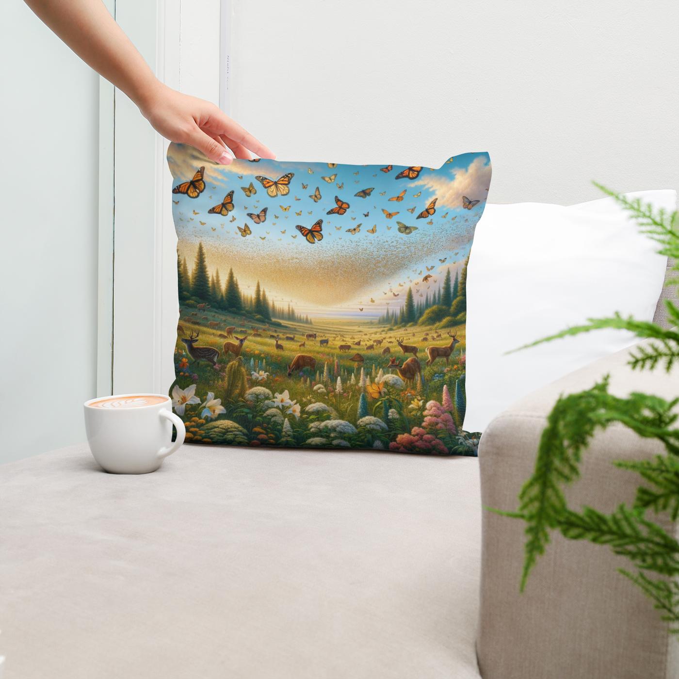 Eternal Bloom Cotton Cushion