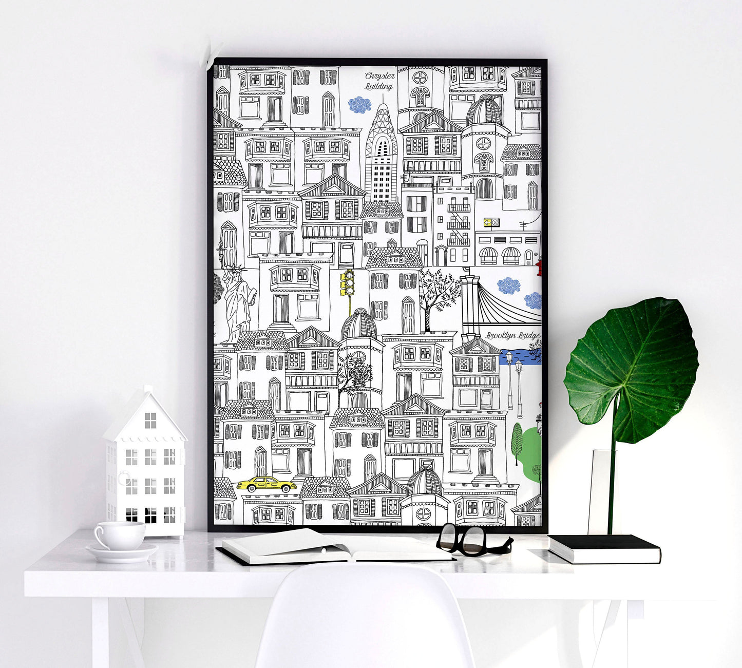 NY City Wall Art | Set of 2 travel posters