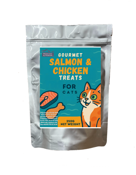 Gourmet Salmon & Chicken Treats For Cats