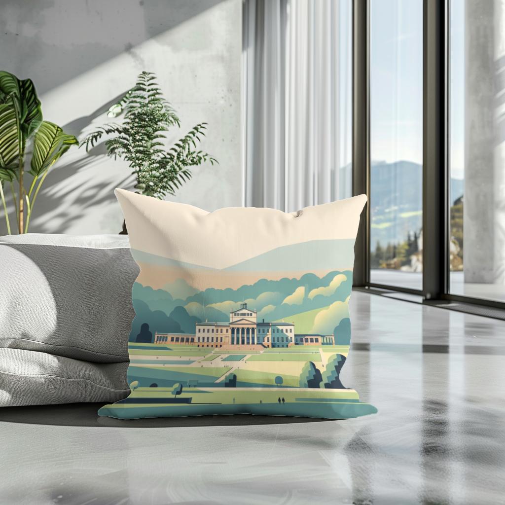 Manchester Heaton Park Serene Minimalism Cotton Cushion