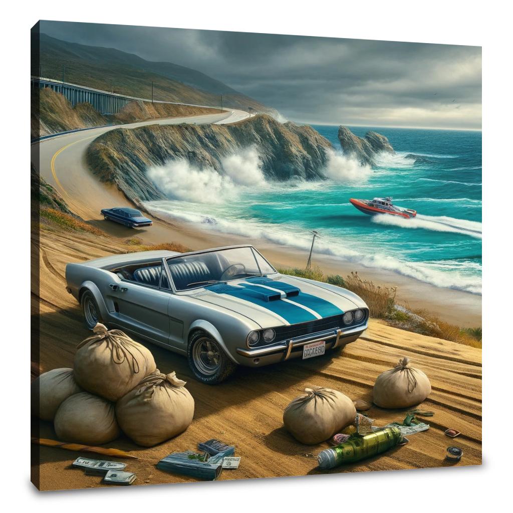 Coastal Heist Getaway Canvas