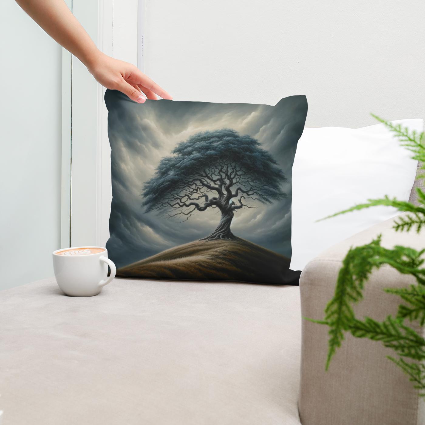 Solitude's Embrace Cotton Cushion