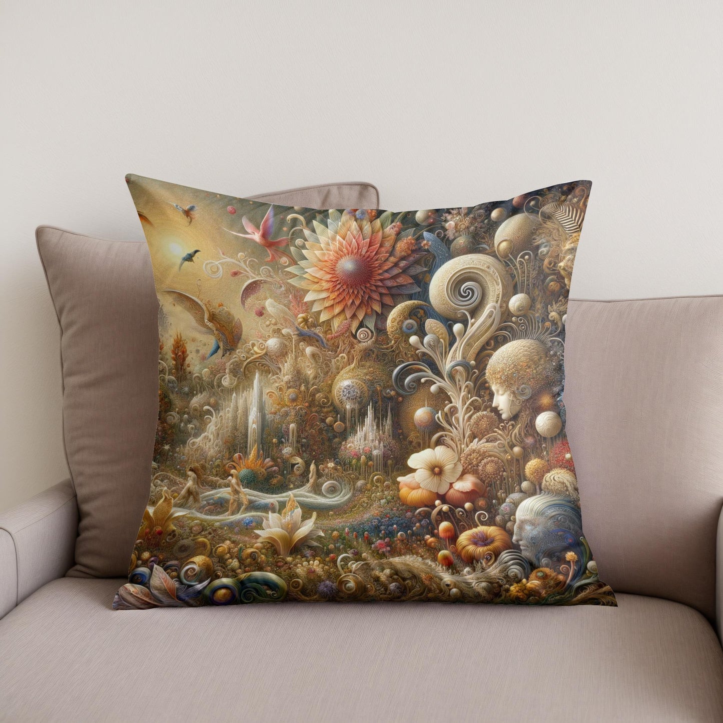 Mystical Garden Dream Cotton Cushion