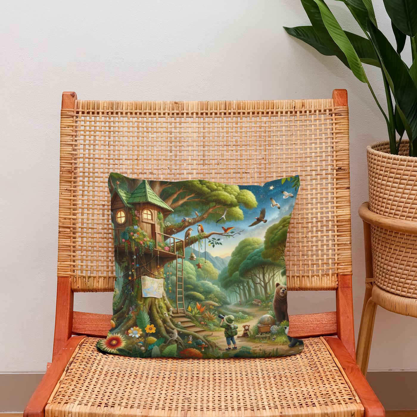 Jungle Adventure Cotton Cushion