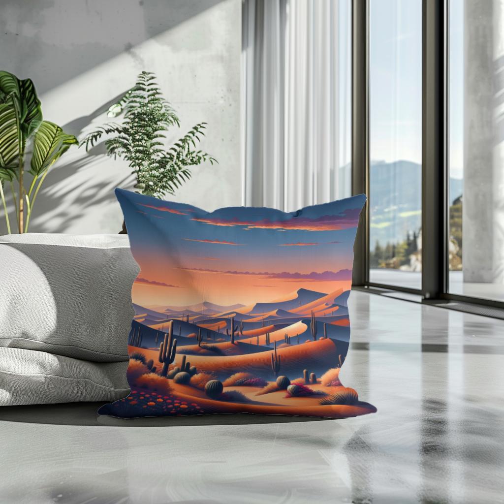 Twilight Dunes Cotton Cushion