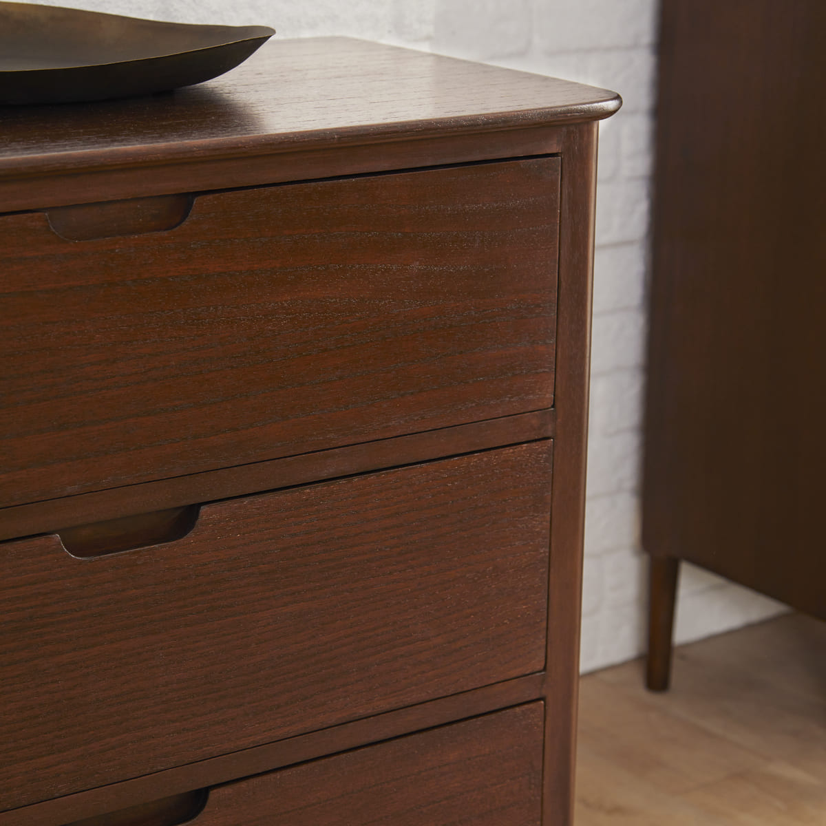 Norway Walnut Chest of 3 Drawers