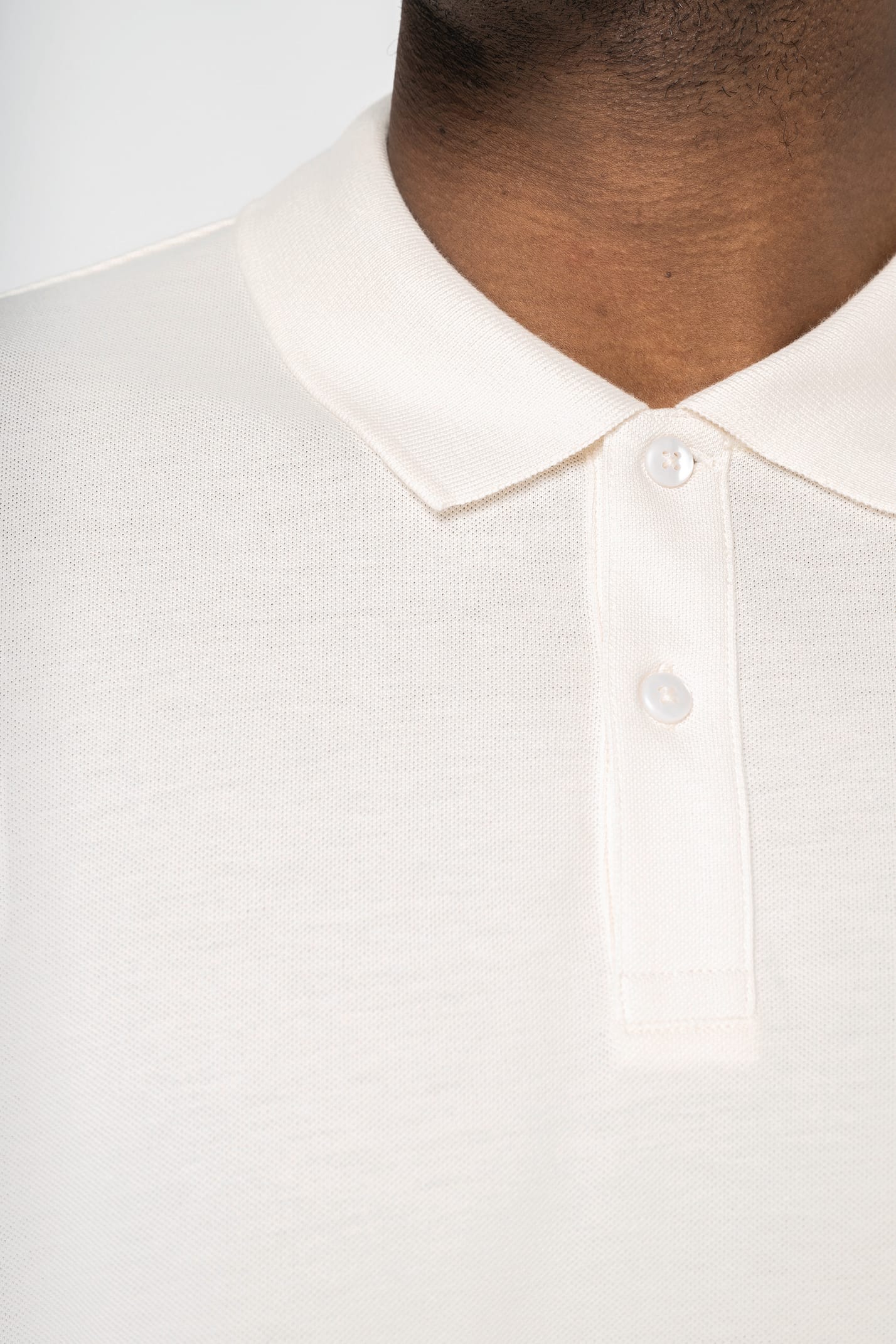 Organic Drop Shoulder Polo Shirt: Mens