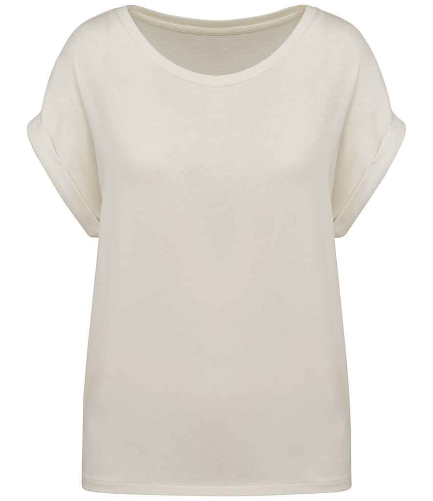 Organic Loose Fit Roll Sleeve T-shirt: Womens