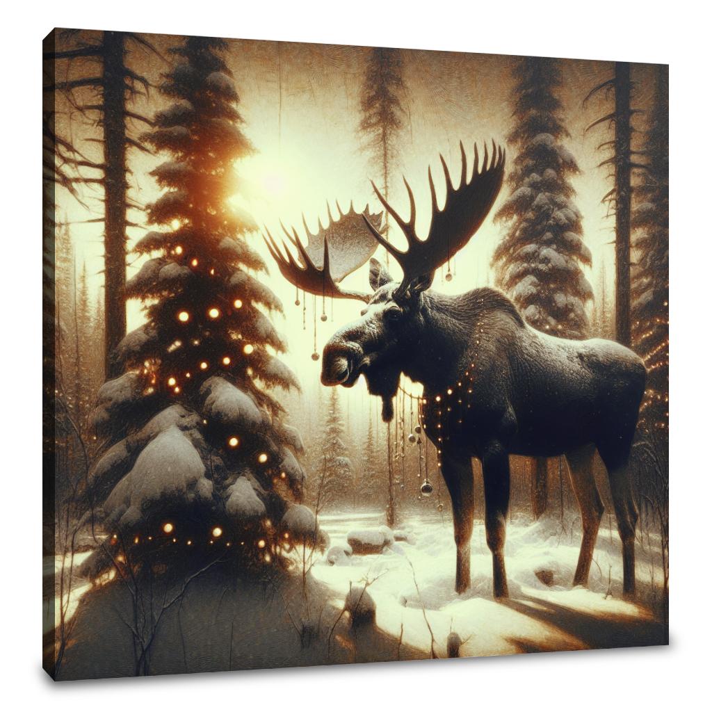 Festive Forest Majesty Canvas