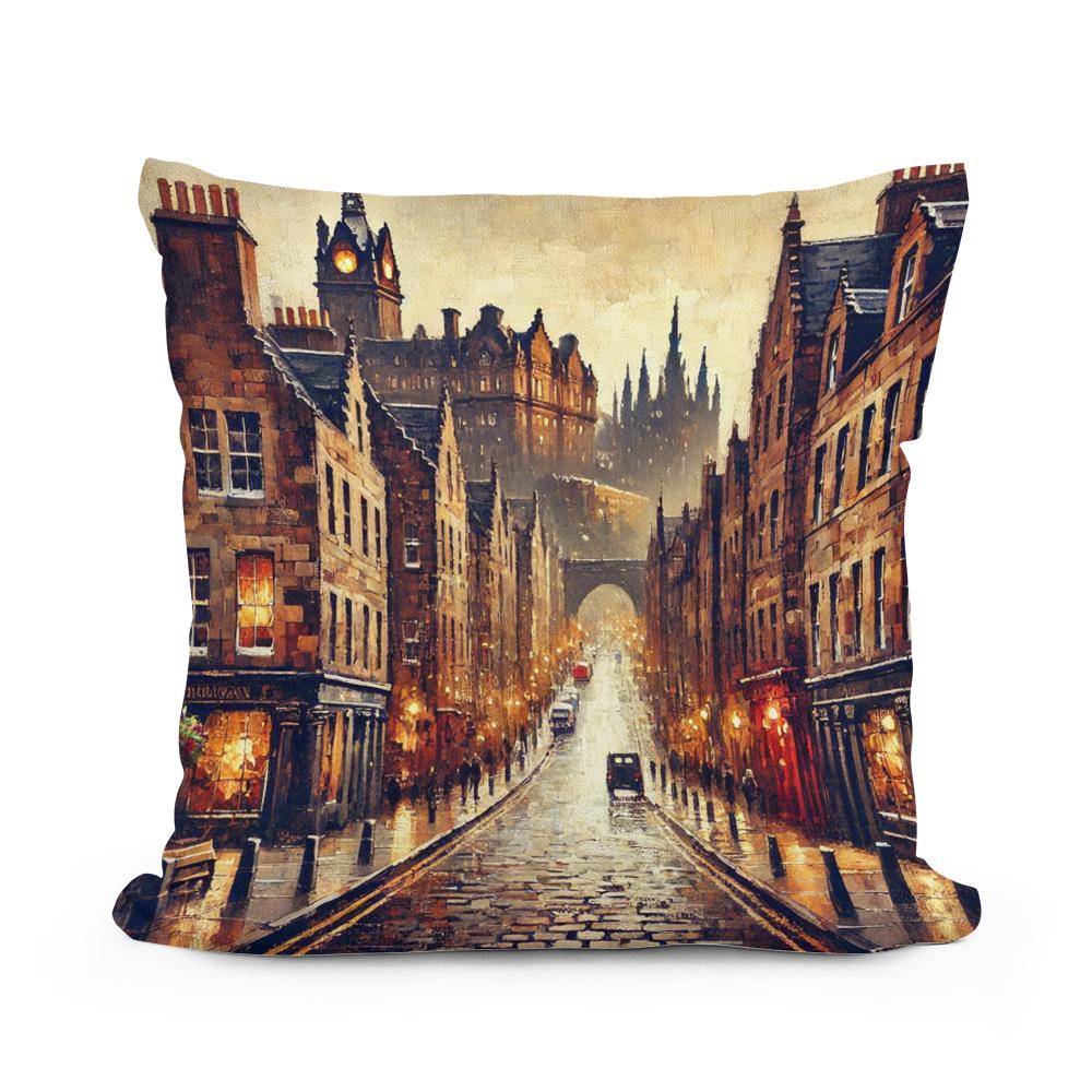 Edinburgh Evening Cotton Cushion