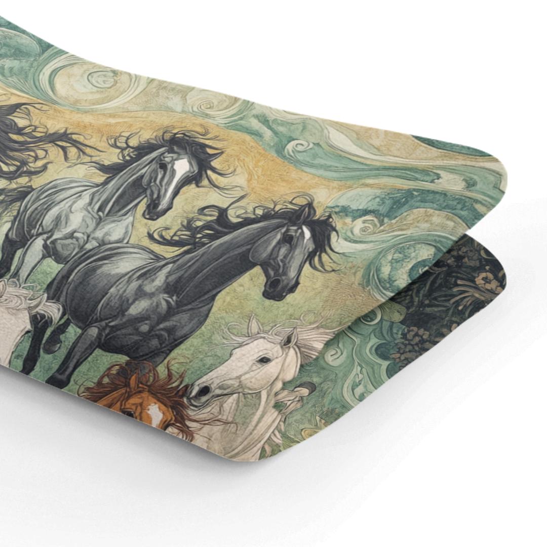 Lucky Running 7 Horses Blanket