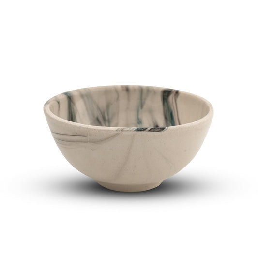 8 cm Handmade Bowl, Marble Green