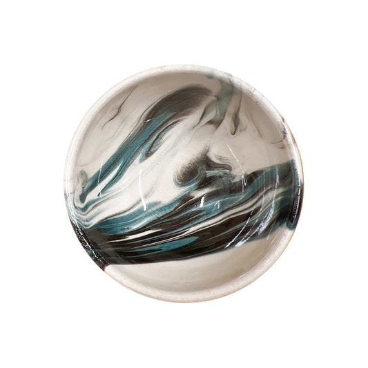 8 cm Handmade Bowl, Marble Green