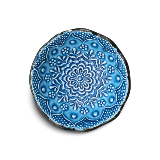 8 cm Handmade Bowl, Ocean Blue